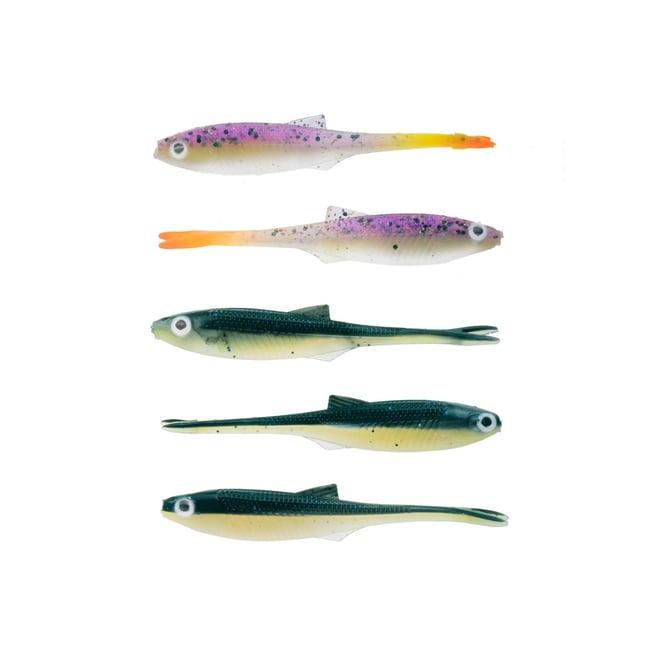 VEKA V-Shad vertikaalijigi - 5 kpl - 8 cm - 4-9 — Veka