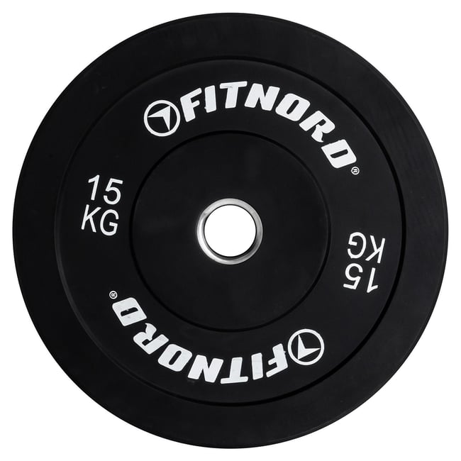 FitNord Bumper Black Levypaino 15 kg — FitNord