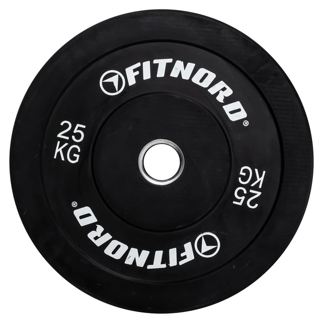 FitNord Bumper Black Levypaino 25 kg — FitNord