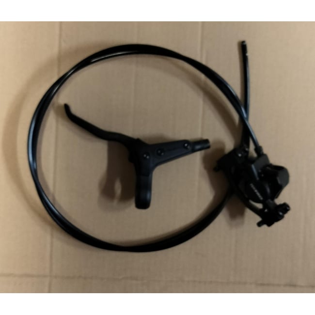 TAKAJARRU Tektro HD-M275 (HD-M285) hydro brake, w/o adapter, oil hose: 1500-1600 mm, oil hose with quick release connect (internal wiring), right hand control, with 160 disc rotor — FitNord e-bikes, spare parts