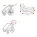 Lastenkuljetusperäkärry THULE Chariot Sport 2, single musta 4