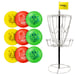 Aloittelijan frisbeegolf pelisetti kolmelle (kori + 9 kiekkoa)