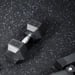 FitNord Kumimatto musta 6 mm (10m rulla) valkoisilla pilkuilla 3