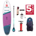 Red Paddle 10.6 Ride SUP-lautasetti, violetti 2