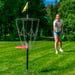 Aloittelijan frisbeegolf pelisetti kolmelle (kori + 9 kiekkoa)