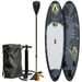 FitNord Aqua 300 SUP-lautasetti, NÄSI (lime-musta), alumiinimelalla G2