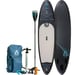 FitNord Aqua 330 SUP-lautasetti, musta (kantavuus 150 kg, alumiinimela) 2020-24