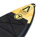 FitNord Aqua Leaf 340 SUP-lautasetti, Nordkapp (musta-keltainen), lasikuitumelalla, G2