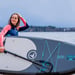 FitNord Aqua 330 SUP-lautasetti, musta (kantavuus 150 kg, alumiinimela) 2020-24