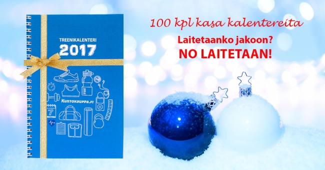 Voita Kuntokaupan treenikalenteri 2017