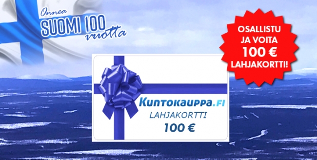 Suomi 100-vuotta kunniaksi ARVOMME 100 EURON LAHJAKORTIN