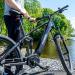 FitNord Ranger 700FS Täysjousto sähkömaastopyörä 2023, minttu (720 Wh tehoakku)