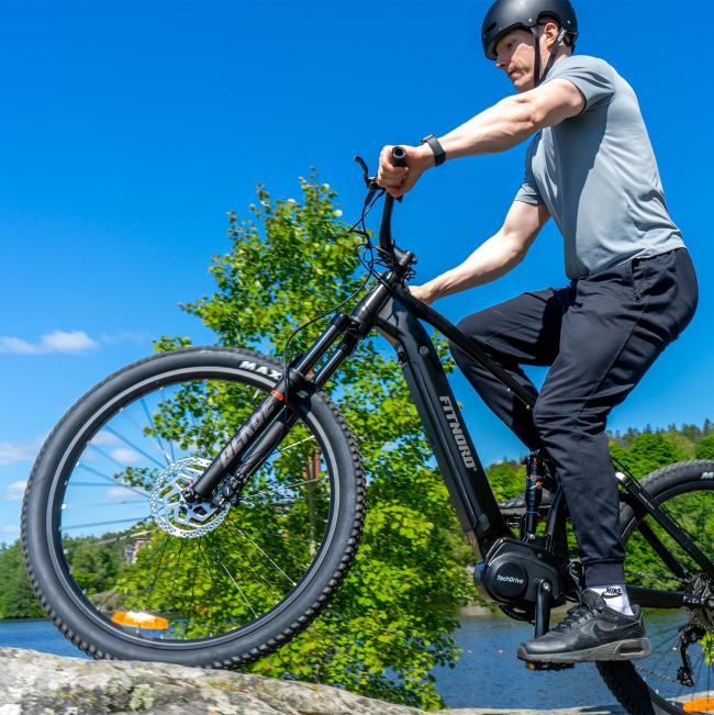 FitNord Ranger 700FS Täysjousto sähkömaastopyörä 2023, minttu (720 Wh tehoakku)