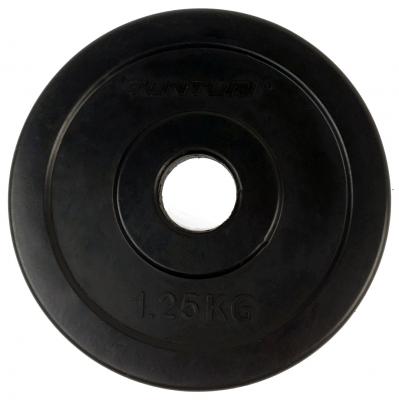 30 mm kumitettu levypaino 1,25 kg (pari), Tunturi