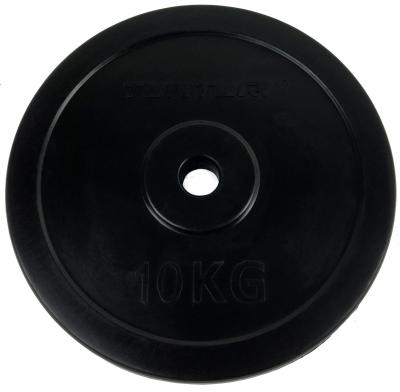 30 mm kumitettu levypaino 10 kg, Tunturi