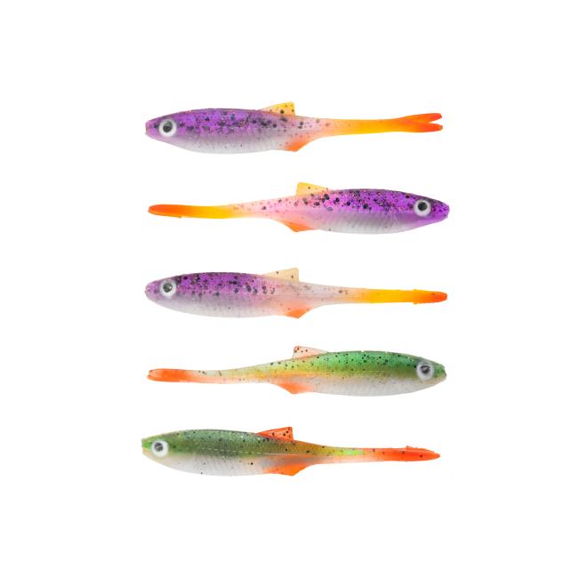 VEKA V-Shad vertikaalijigi - 5 kpl - 8 cm - 2-7