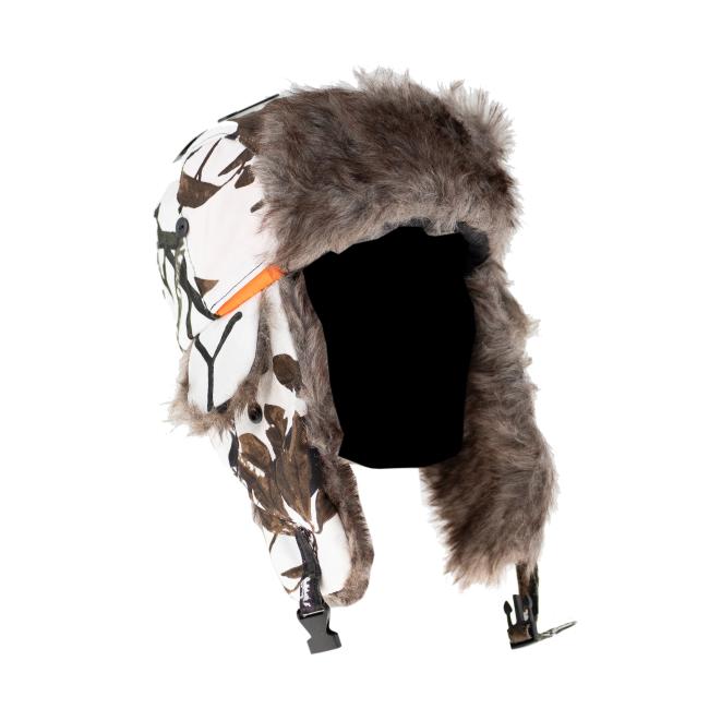 SnowFox Thermo Plus Kääntöhattu White Camo/Oranssi