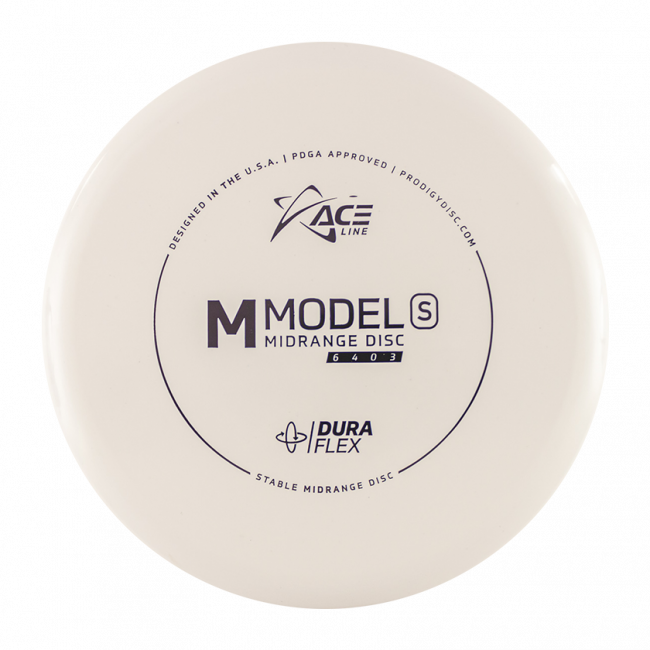 Prodigy Disc ACE Line M Model S DuraFlex Midari Frisbeegolfkiekko, valkoinen