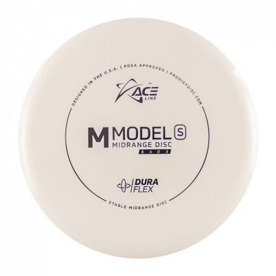 Prodigy Disc ACE Line M Model S DuraFlex Midari Frisbeegolfkiekko, valkoinen