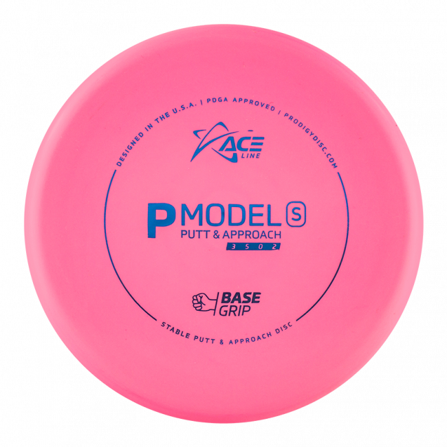 Prodigy Disc ACE Line P Model S BaseGrip Putteri Frisbeegolfkiekko, pinkki