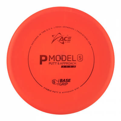 Prodigy Disc ACE Line P Model S BaseGrip Putteri Frisbeegolfkiekko, punainen
