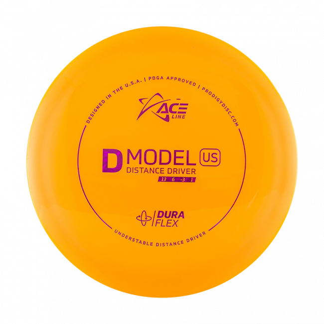 Prodigy Disc ACE Line D Model US DuraFlex Pituusdraiveri Frisbeegolfkiekko, oranssi