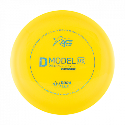 Prodigy Disc ACE Line D Model US DuraFlex Pituusdraiveri Frisbeegolfkiekko, keltainen