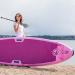 FitNord Aqua Leaf 340 SUP-lautasetti 2023, pinkki (kantavuus 200 kg, lasikuitumela)