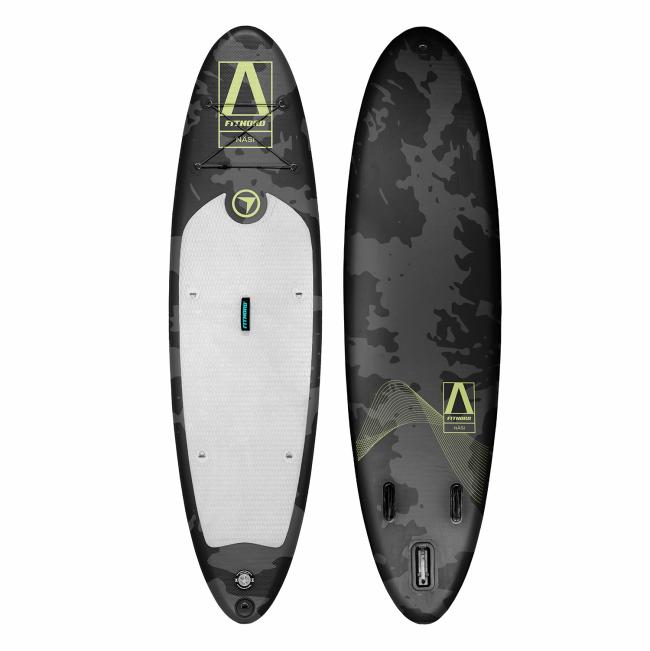 FitNord Aqua 300 SUP-lautasetti, NÄSI (lime-musta), alumiinimelalla G2