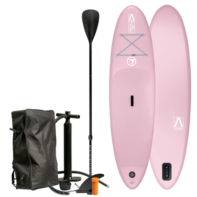FitNord Aqua Lite SUP-lautasetti, vaaleanpunainen (kantavuus 110 kg) G2