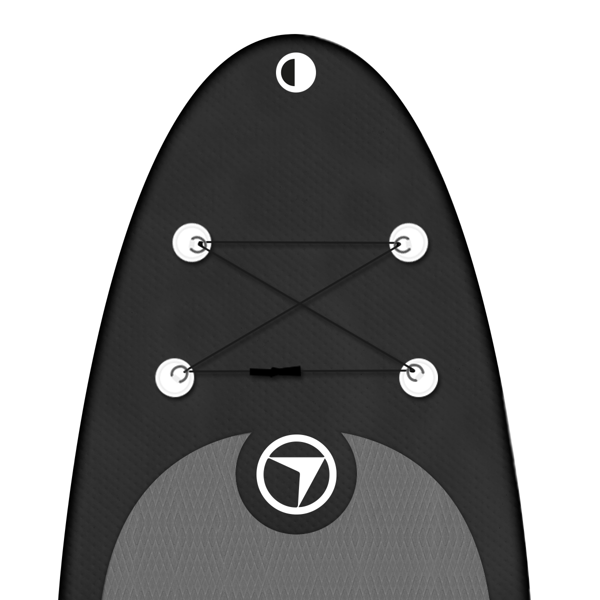 *poistunut* FitNord Aqua 300 SUP-lautasetti, Musta