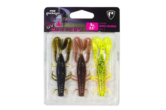 Critter 9cm / 3.5" mixed colour pack x 3pcs