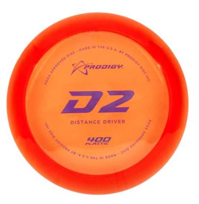 Prodigy D2 400 pituusdraiveri Frisbeegolfkiekko, oranssi