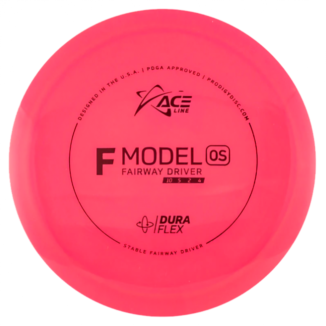 Prodigy Disc ACE Line F Model OS DuraFlex Väylädraiveri Frisbeegolfkiekko, punainen