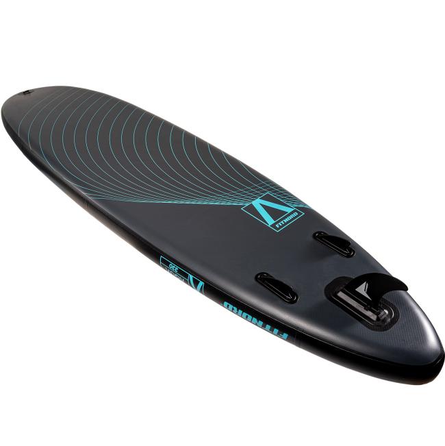 FitNord Aqua 330 SUP-lautasetti, musta (kantavuus 150 kg, lasikuitumela)