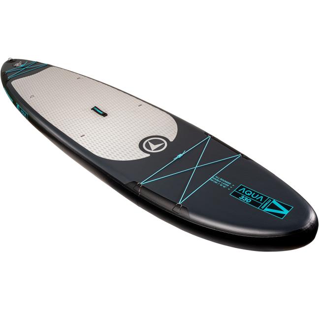 FitNord Aqua 330 SUP-lautasetti 2023, musta (kantavuus 150 kg, lasikuitumela)