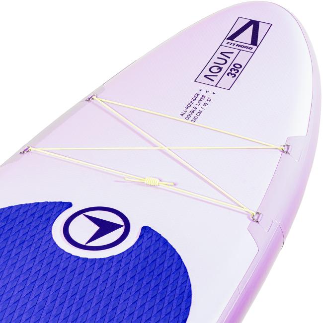 FitNord Aqua 330 SUP-lautasetti, laventeli (kantavuus 150 kg, lasikuitumela)