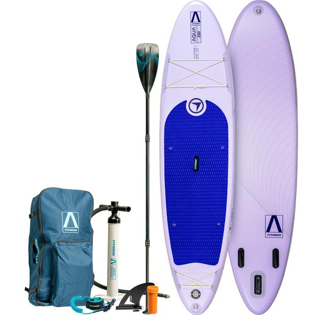 FitNord Aqua 330 SUP-lautasetti, laventeli (kantavuus 150 kg, lasikuitumela)