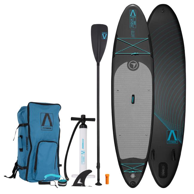 FitNord Aqua 330 SUP-lautasetti, musta (kantavuus 150 kg) G2