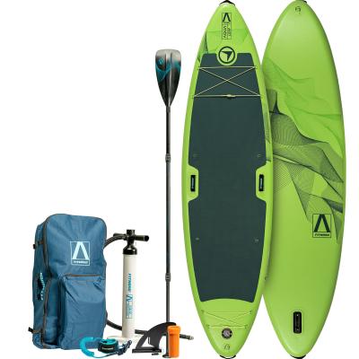 FitNord Aqua Leaf 340 SUP-lautasetti 2023, vihreä (kantavuus 200 kg, lasikuitumela)