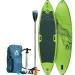 FitNord Aqua Leaf 340 SUP-lautasetti 2023, vihreä (kantavuus 200 kg, lasikuitumela)