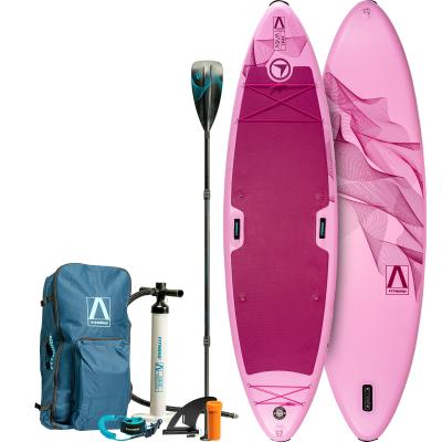 FitNord Aqua Leaf 340 SUP-lautasetti 2023, pinkki (kantavuus 200 kg, lasikuitumela)