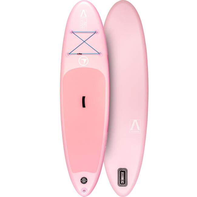 FitNord Aqua Lite SUP-lautasetti 2023, vaaleanpunainen (kantavuus 110 kg)