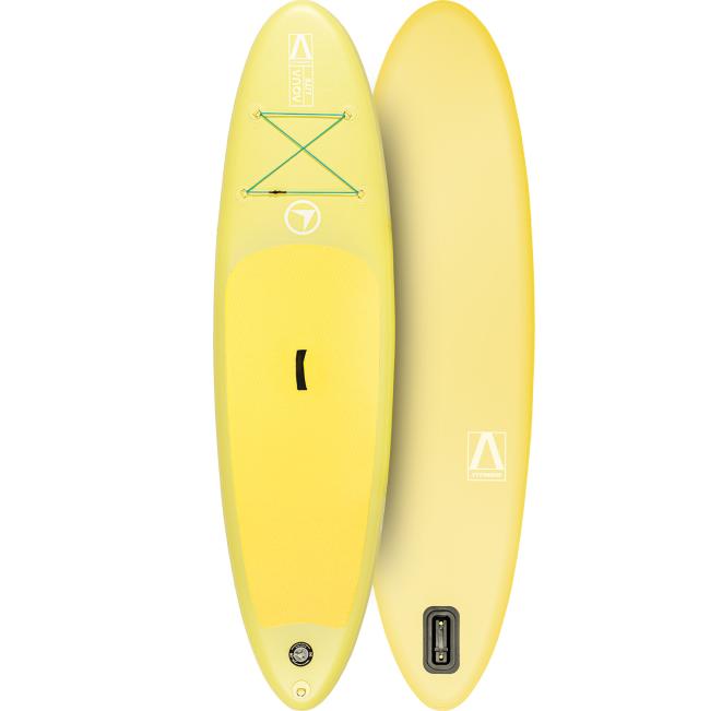 FitNord Aqua Lite SUP-lautasetti 2023, keltainen (kantavuus 110 kg)