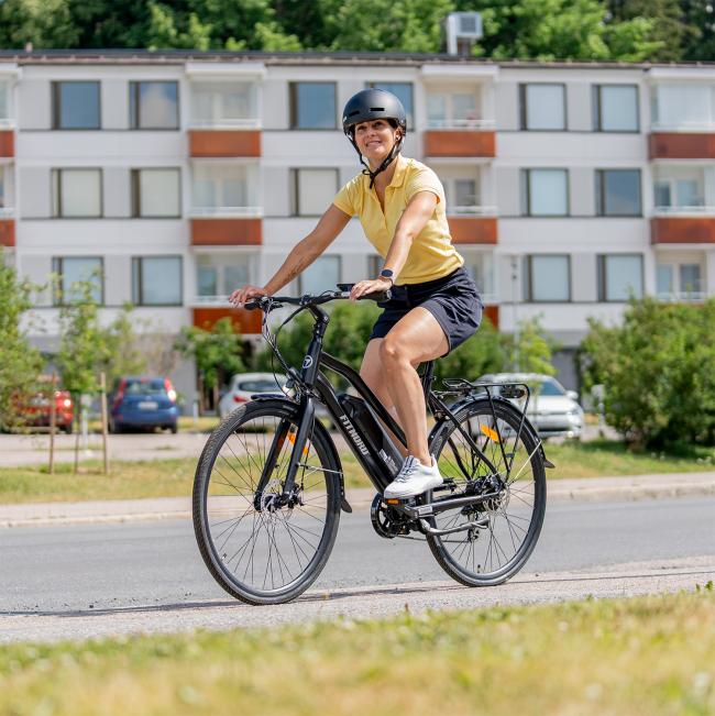 FitNord Ava 200 Sähköpyörä, musta (540 Wh akku) + VUODEN LISÄTAKUU