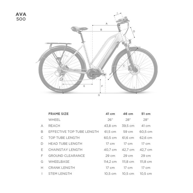FitNord Ava 500 Sähköpyörä 2023, punainen (630 Wh tehoakku)
