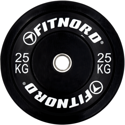 Levypaino Bumper Black 25 kg, FitNord