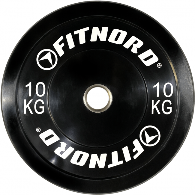 FitNord Bumper Black 10 kg Levypaino