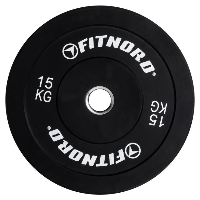 FitNord Bumper Black Levypaino 15 kg