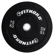 FitNord Bumper Black Levypaino 15 kg